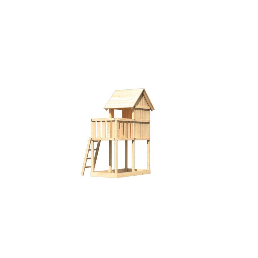 Spielturm 'Frieda' naturbelassen 202 x 291 x 202 cm