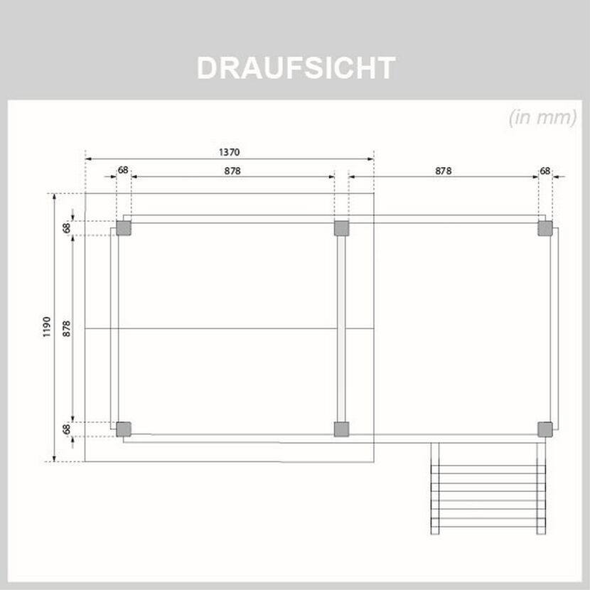 Spielturm 'Frieda' naturbelassen 202 x 291 x 202 cm
