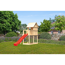 Kinderspielhaus 'Frieda' naturbelassene nordische Fichte 202 x 291 x 107 cm rot