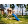 Kinderspielhaus 'Frieda' naturbelassene nordische Fichte 107 x 291 x 107 cm