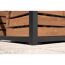 Ecke eines Hochbeets aus Holz