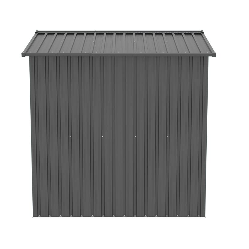 Grauer Metallgartenhaus