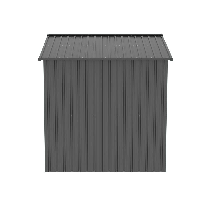 Grauer Metallgartenhaus