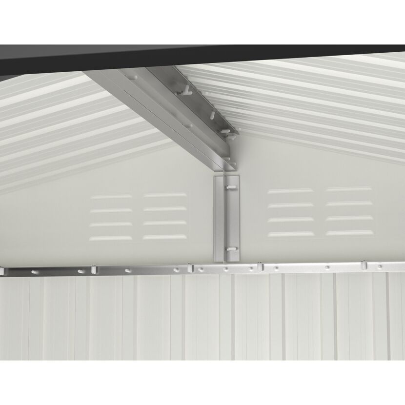 Metallgeräteschrank, Innenansicht Dach