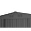 Graues Gartenhaus aus Metall
