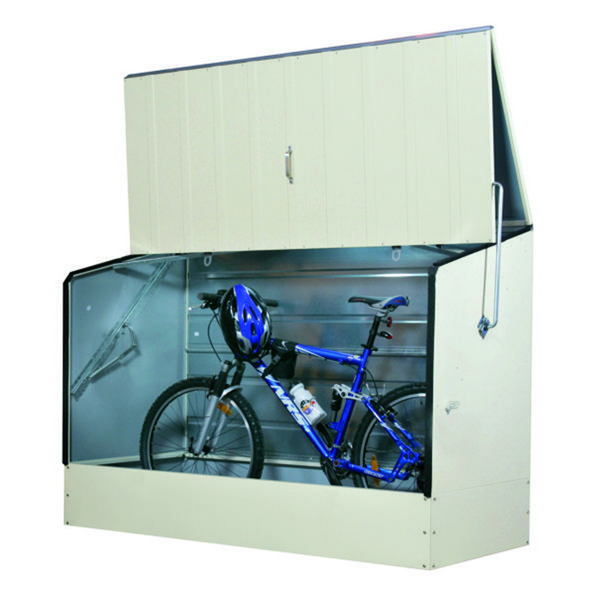 Fahrradbox hellbeige Metall 89 x 196 x 133 cm + product picture