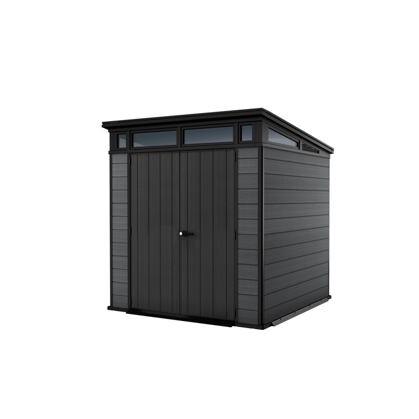 Schwarzer Gartenhaus GH Cortina 7x7