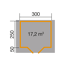 Gartenhaus ' 209 Gr.2.5' grau 300 x x 250 cm