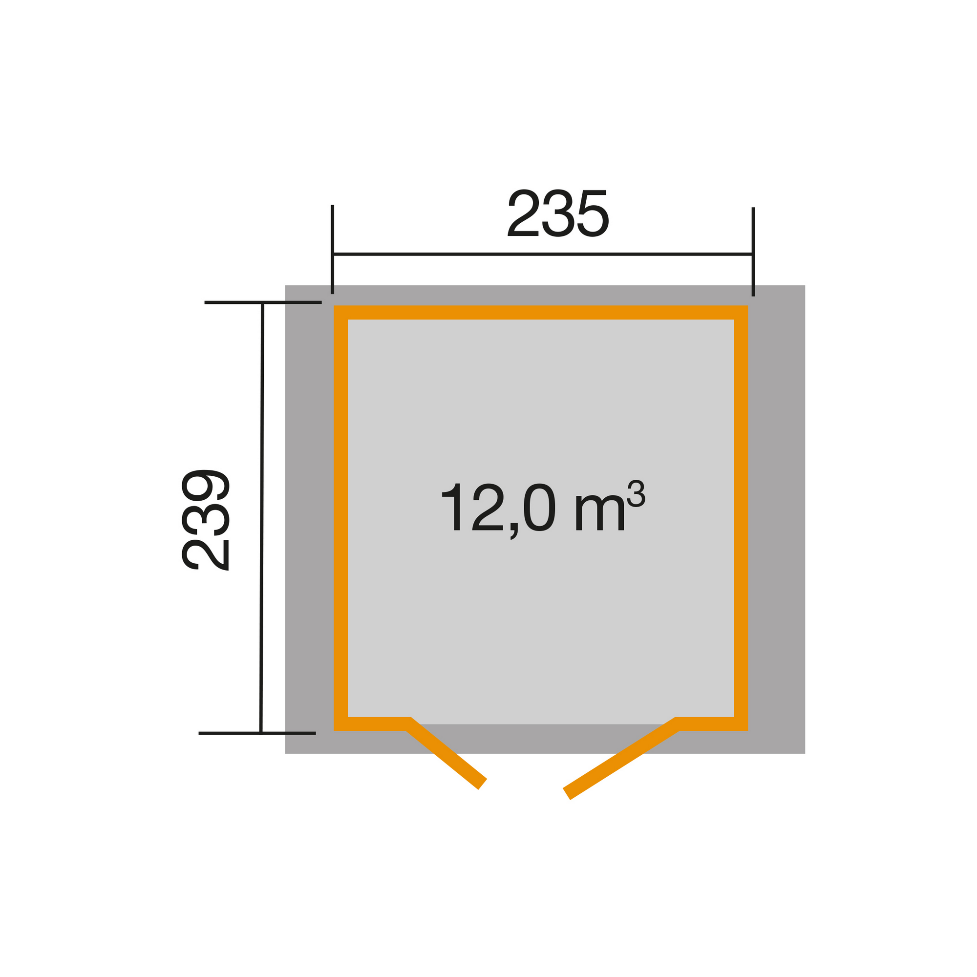 Gartenhausabmessungen
