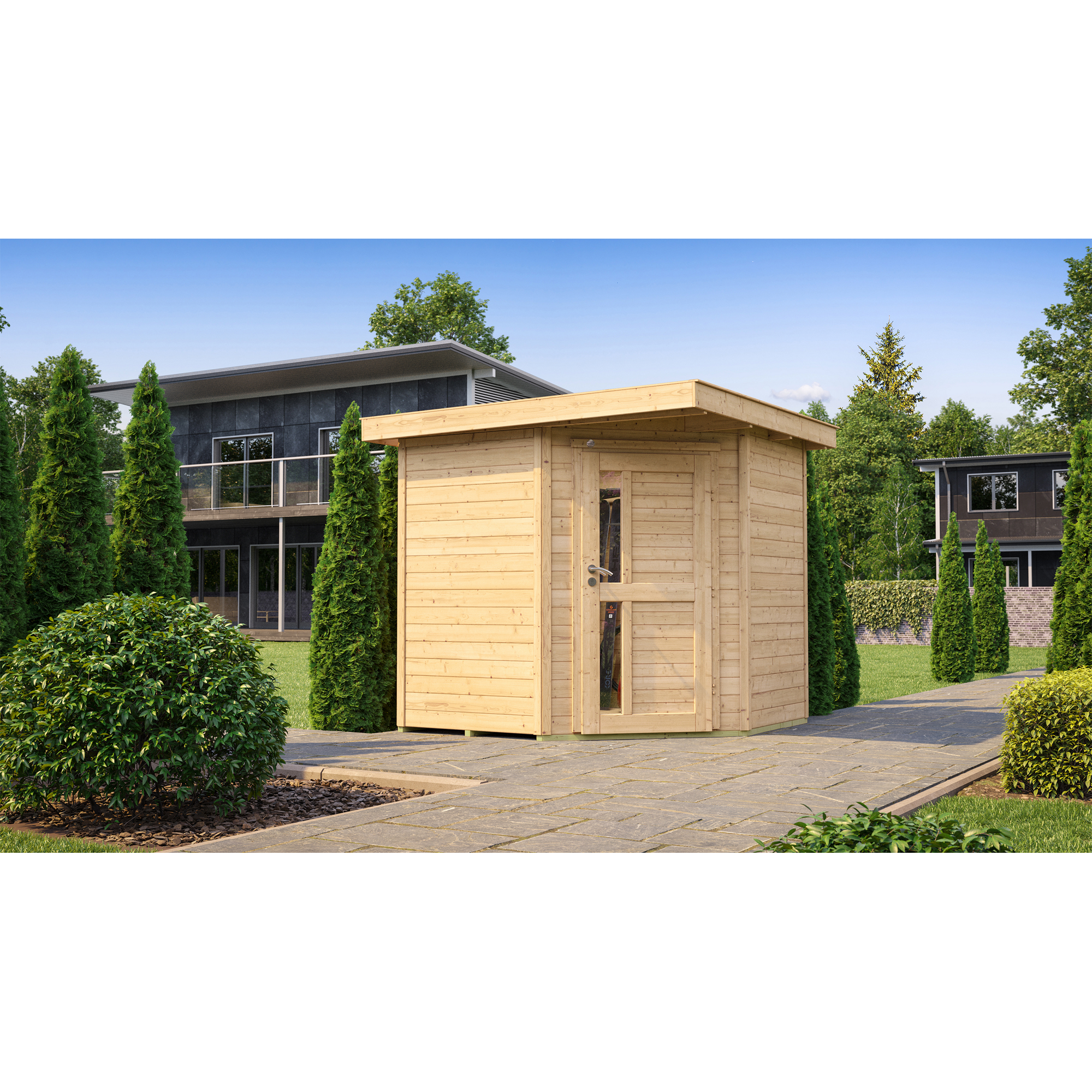 Gartenhaus '229 A' naturfarben 209 x x 205 cm