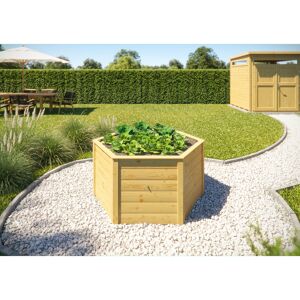 Hochbeet '669' 6-eckig naturfarben 143 x 143 x 68,5 cm