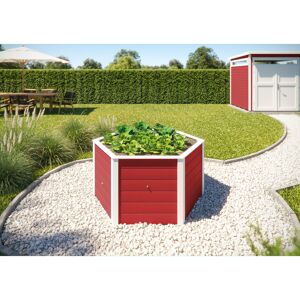 Hochbeet '669' 6-eckig schwedenrot 143 x 143 x 68,5 cm