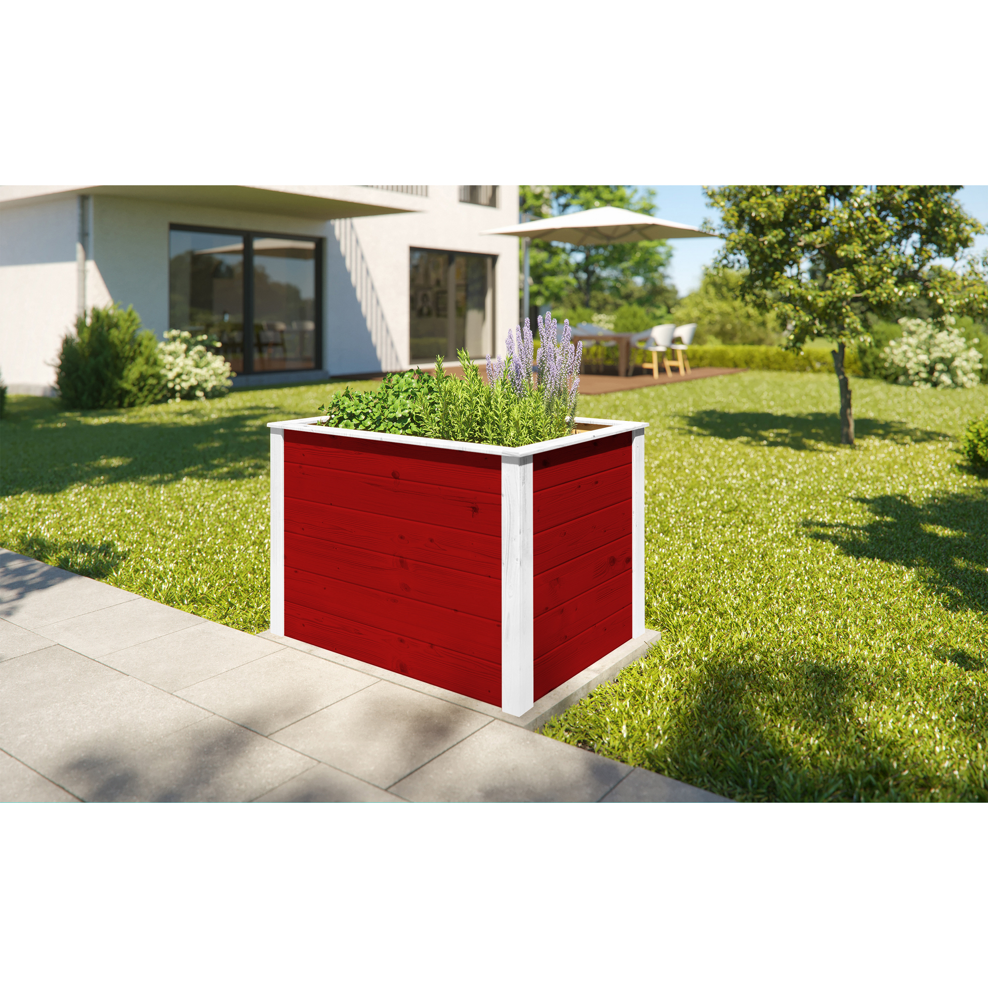 Hochbeet '669' schwedenrot 100 x 71 x 69 cm
