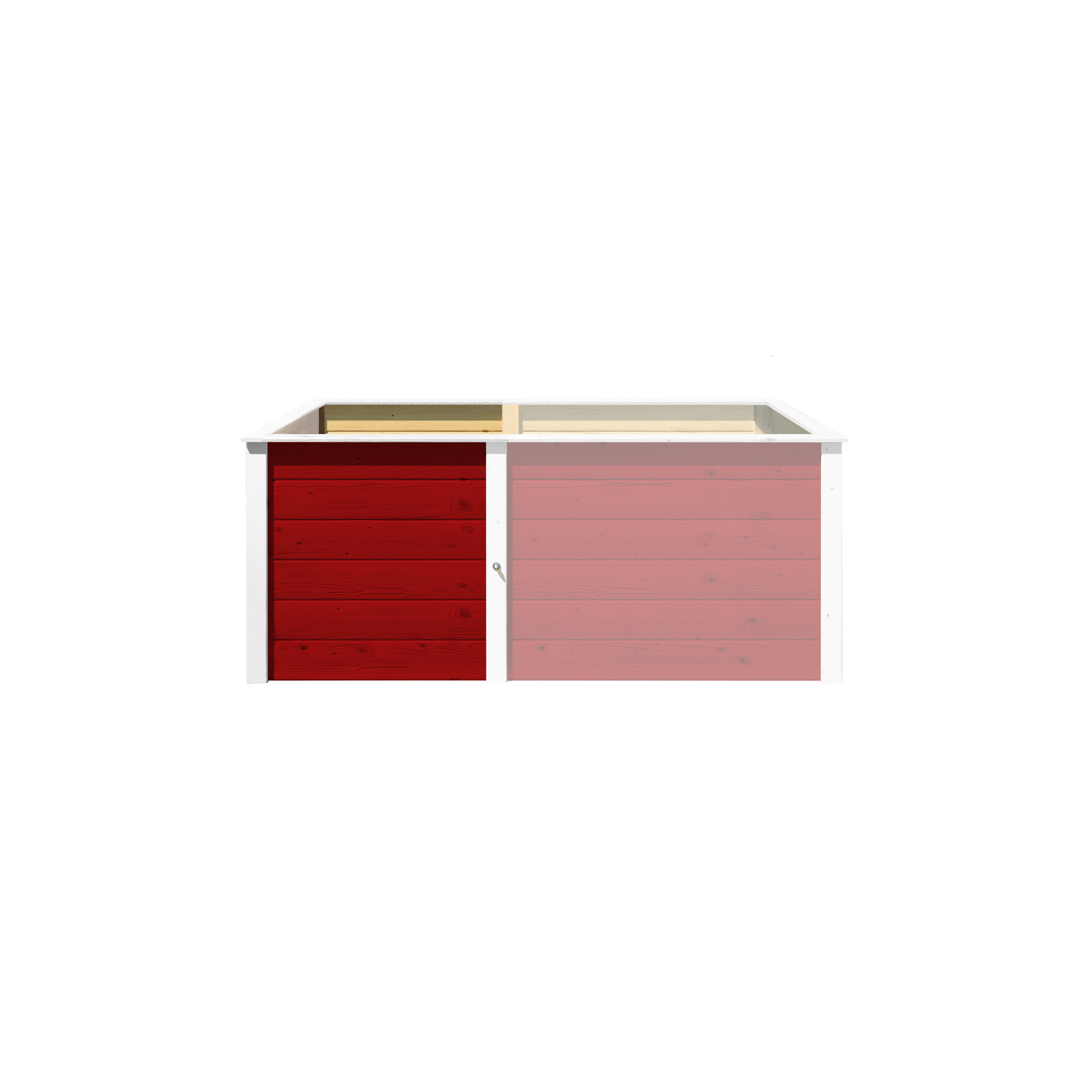 Erweiterung Hochbeet '669' schwedenrot 69 x 71 x 69 cm