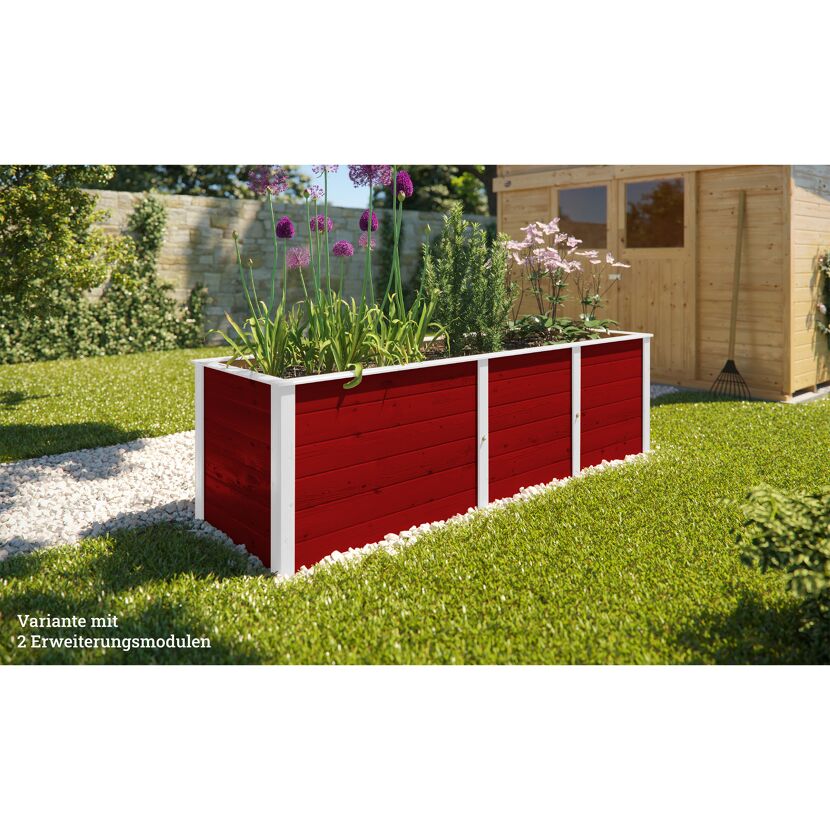 Erweiterung Hochbeet '669' schwedenrot 69 x 71 x 69 cm