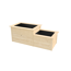 Hochbeet '669' mit Stufe naturfarben 217,6 x 91,7 x 58/81 cm