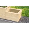 Hochbeet '669' mit Stufe naturfarben 217,6 x 91,7 x 58/81 cm