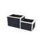 Hochbeet '669' mit Stufe anthrazit 217,6 x 91,7 x 58/81 cm