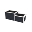 Hochbeet '669' mit Stufe anthrazit 217,6 x 91,7 x 58/81 cm