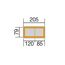 Hochbeet '669' mit Stufe anthrazit 217,6 x 91,7 x 58/81 cm