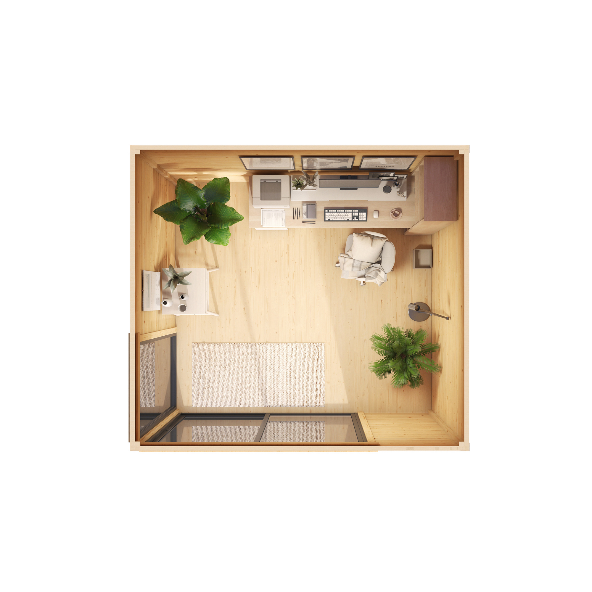 Gartenhaus '412 Gr.1' naturfarben 300 x 239,4 x 300 cm