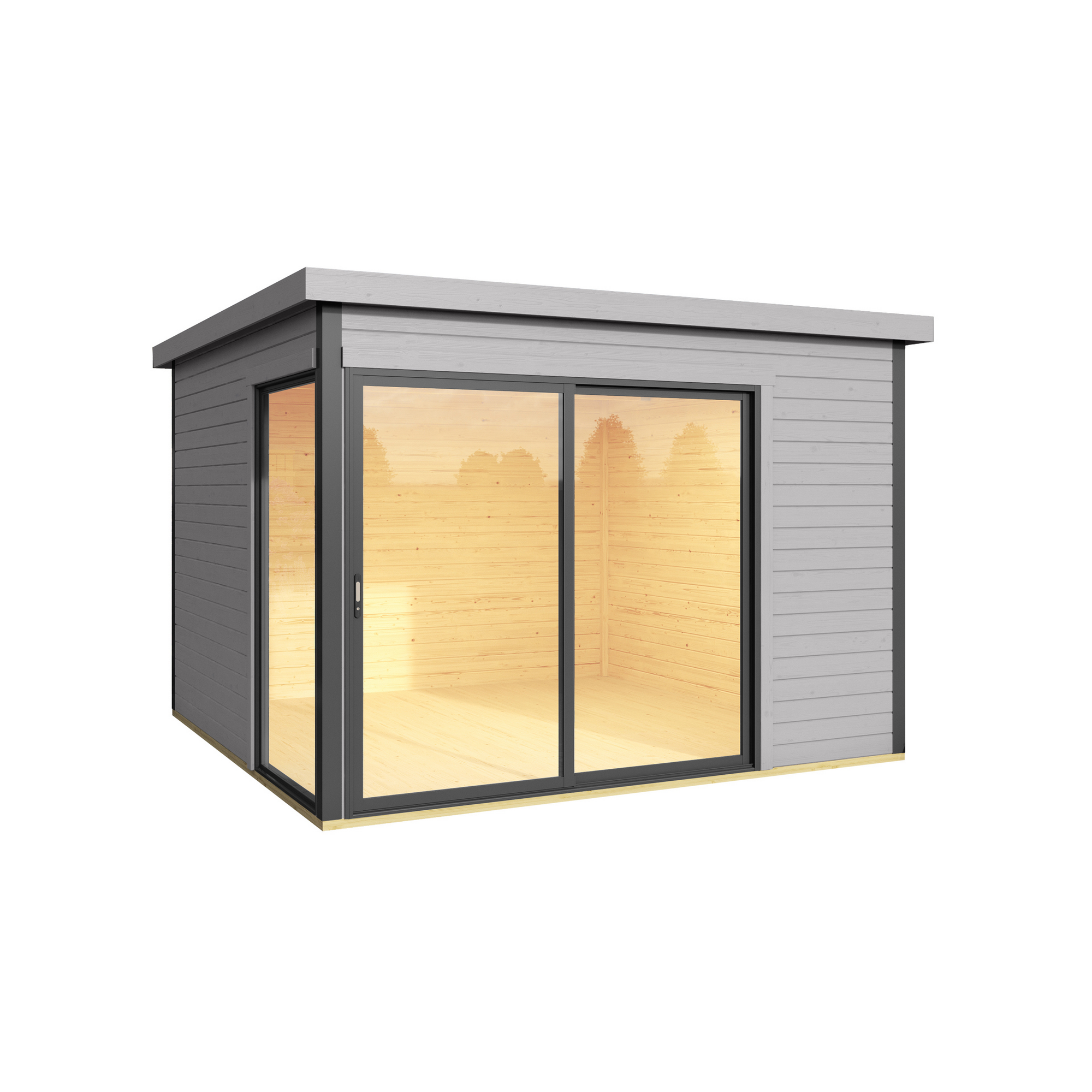 Gartenhaus '412 Gr.1' grau 300 x 239,4 x 300 cm