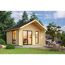 Gartenhaus aus Holz mit Terrasse