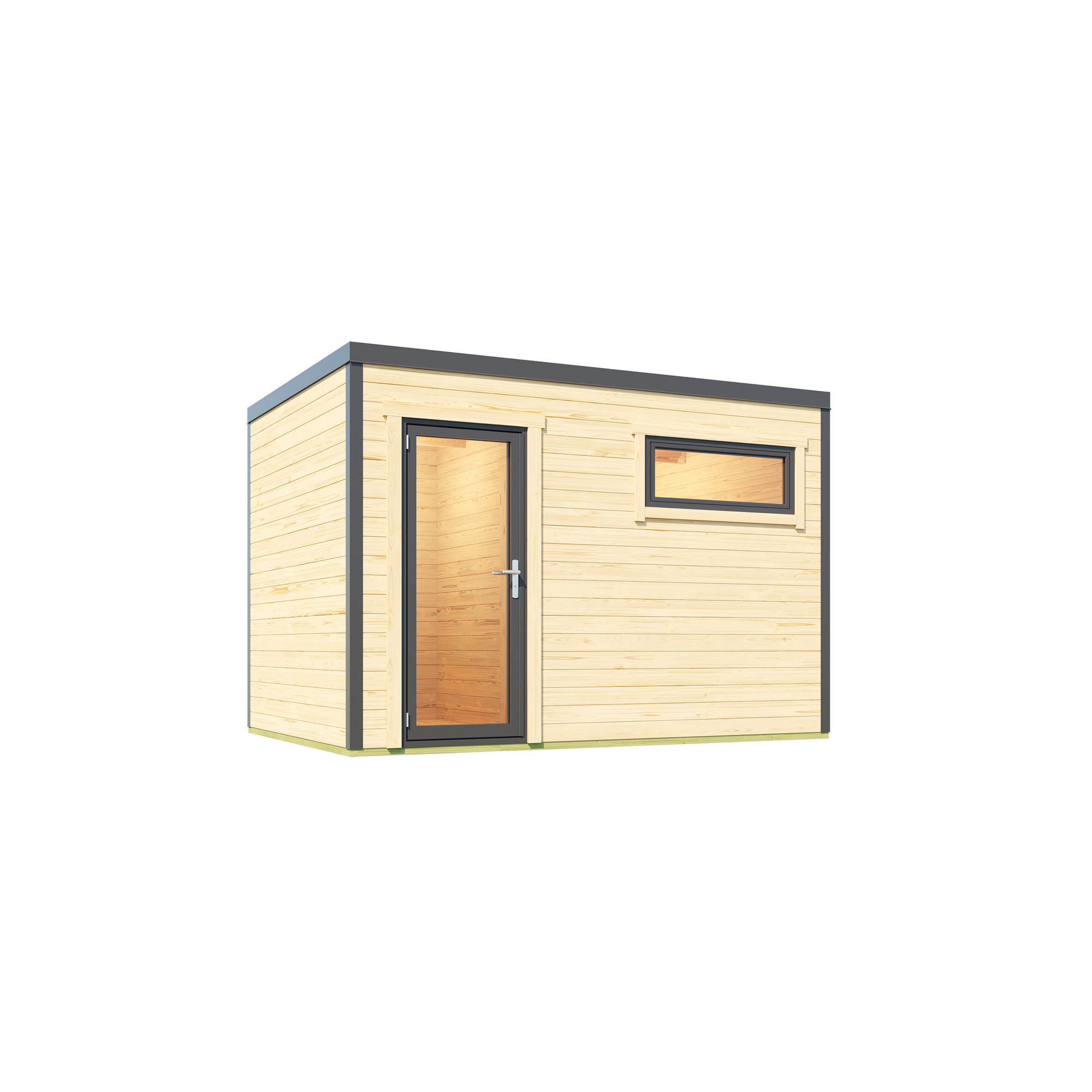 Gartenhaus 'S 445' naturfarben 350 x 239,4 x 250 cm