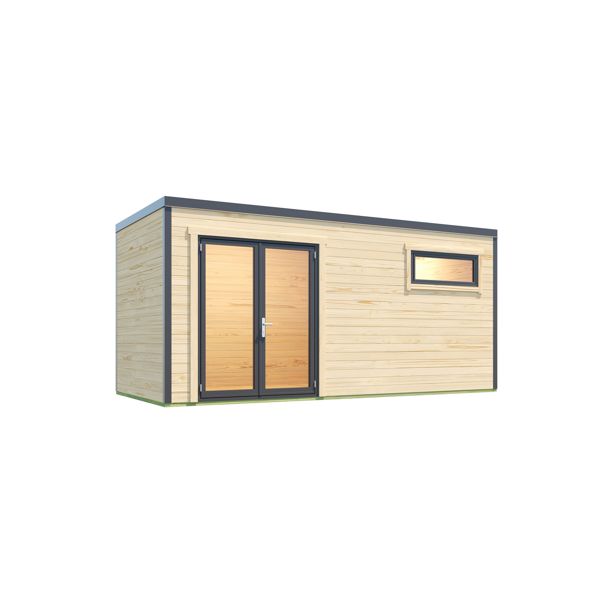 Gartenhaus aus Holz mit Doppeltür