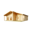 Helles Holz-Weekendhaus G702 mit Terrasse