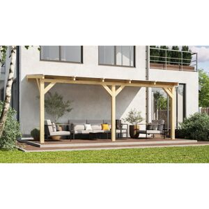 Terrassenüberdachung '672' Gr.3 Leimholz natur 541 x 275 x 26 cm
