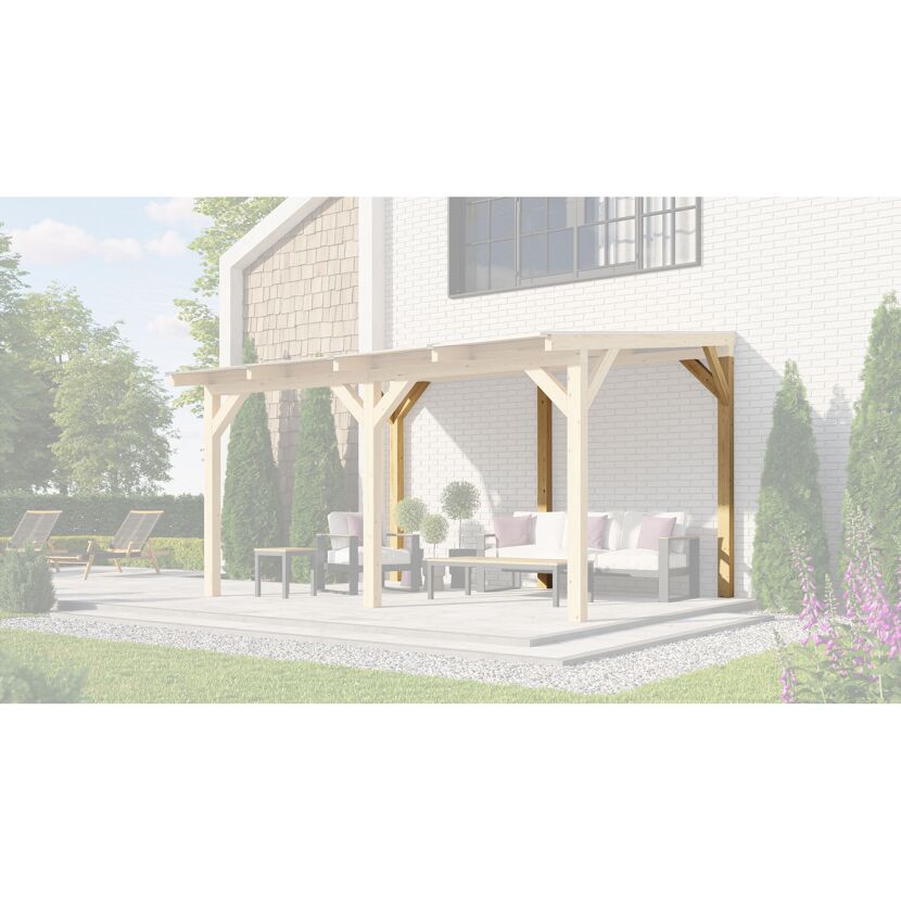 Bausatz Pfosten Freistehend für Terrassenüberdachung '672' Gr. 4 + 5