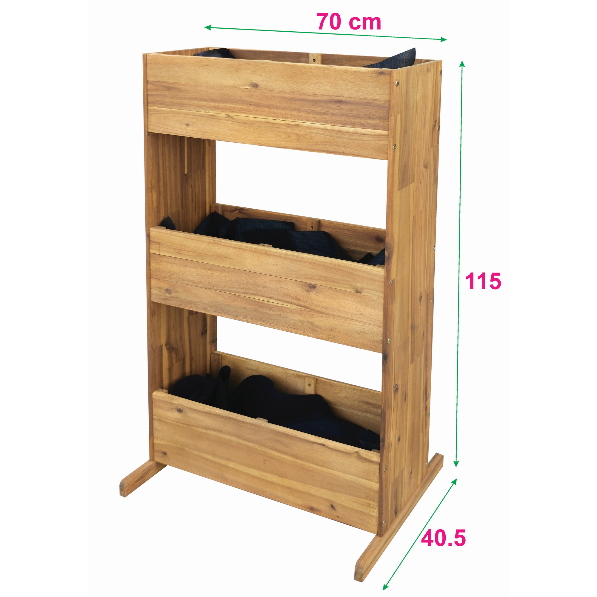 Hochbeet 'Lisa' akazienfarben 115 x 70 x 40,5 cm + product picture