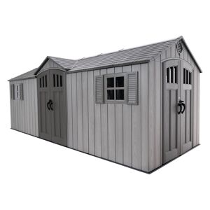 Gerätehaus 'Neptun' dunkelgrau 606 x 241 x 237 cm