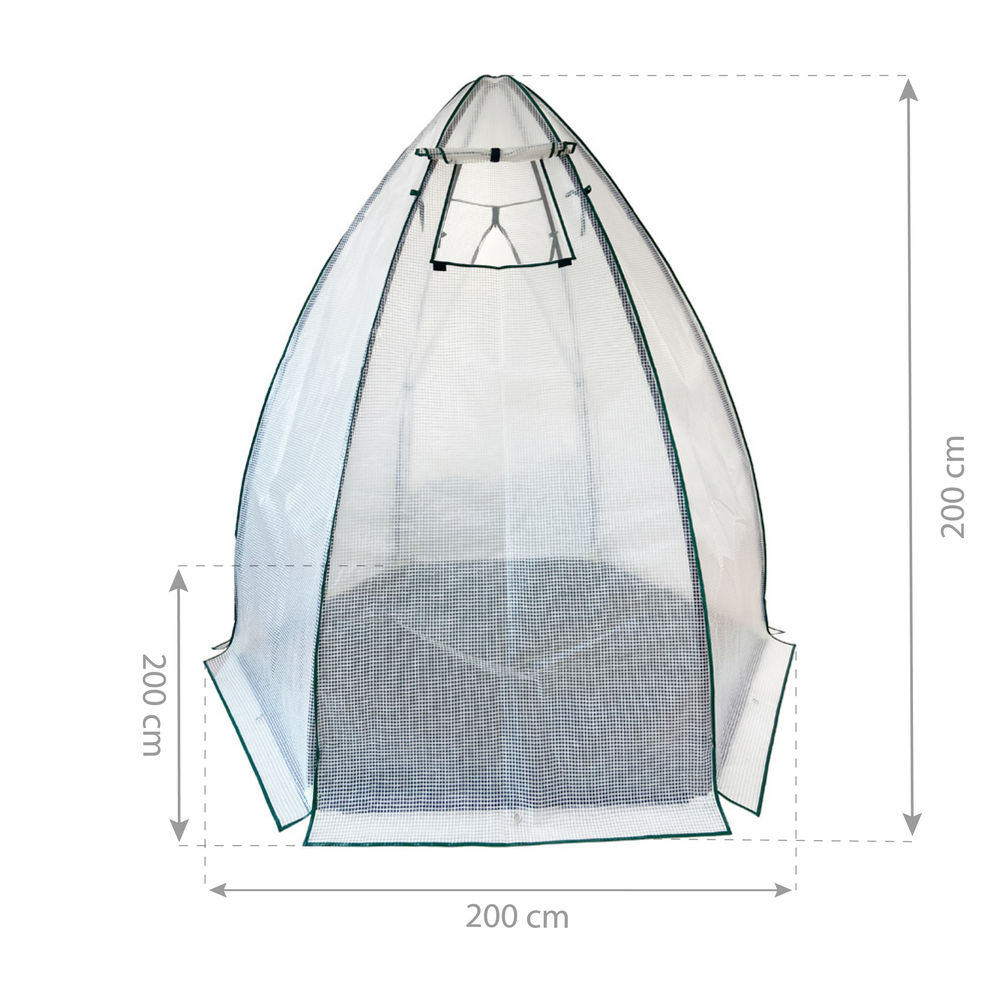 Foliengewächshaus 'Minze' weiß 200 x 200 x 200 cm + product picture