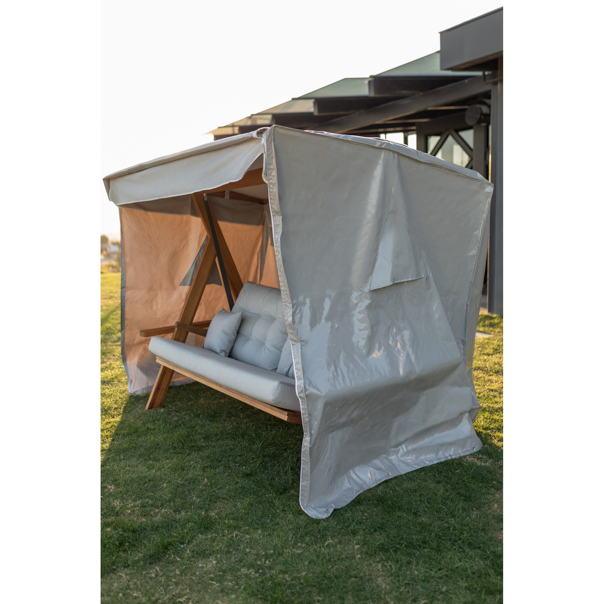 Abdeckung für Hollywoodschaukel wasserabweisend & wetterbeständig 214 x 144 x 197 cm