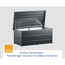 Gartenbox Stahl anthrazit 166 x 87,5 x 72,5 cm