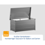Gartenbox Stahl grau 136 x 67,5 x 72,5 cm