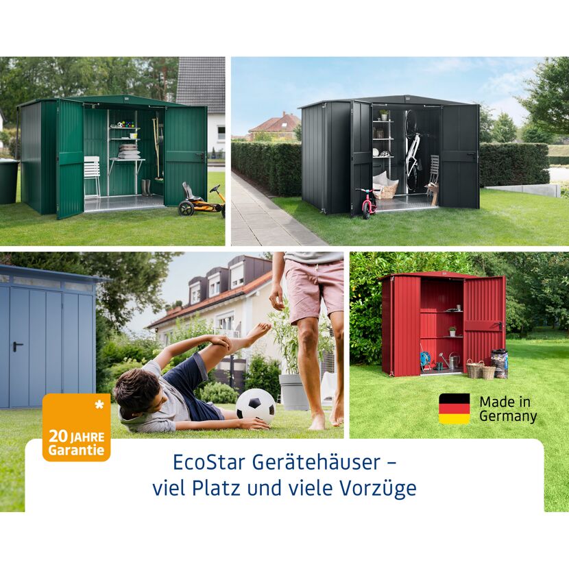 Laubabdeckung 'PD Typ 3' schwarz für Gerätehaus