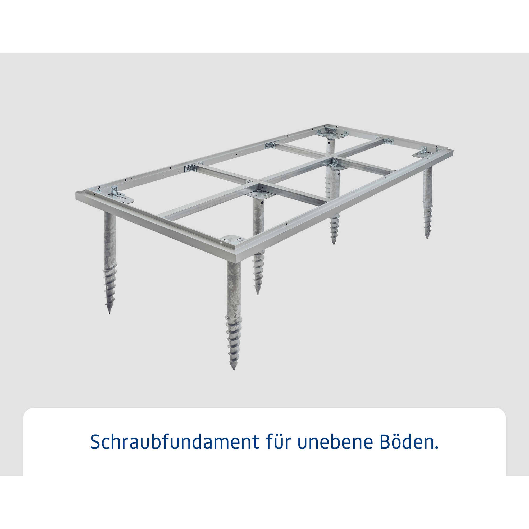 Schraubfundament für Gerätehaus Berry Typ 1, ohne Rahmen + product picture