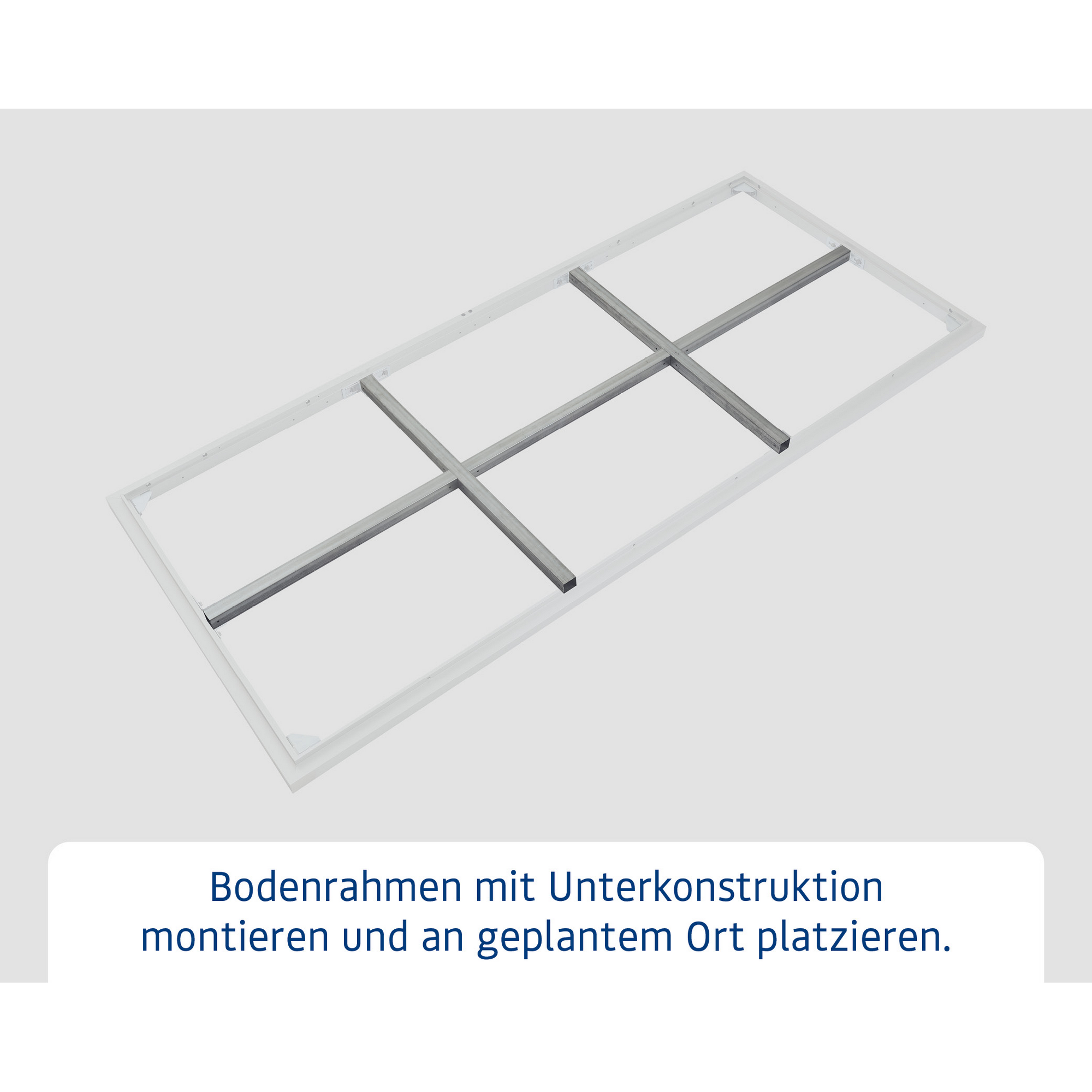 Schraubfundament für Gerätehaus Berry Typ 1, ohne Rahmen + product picture