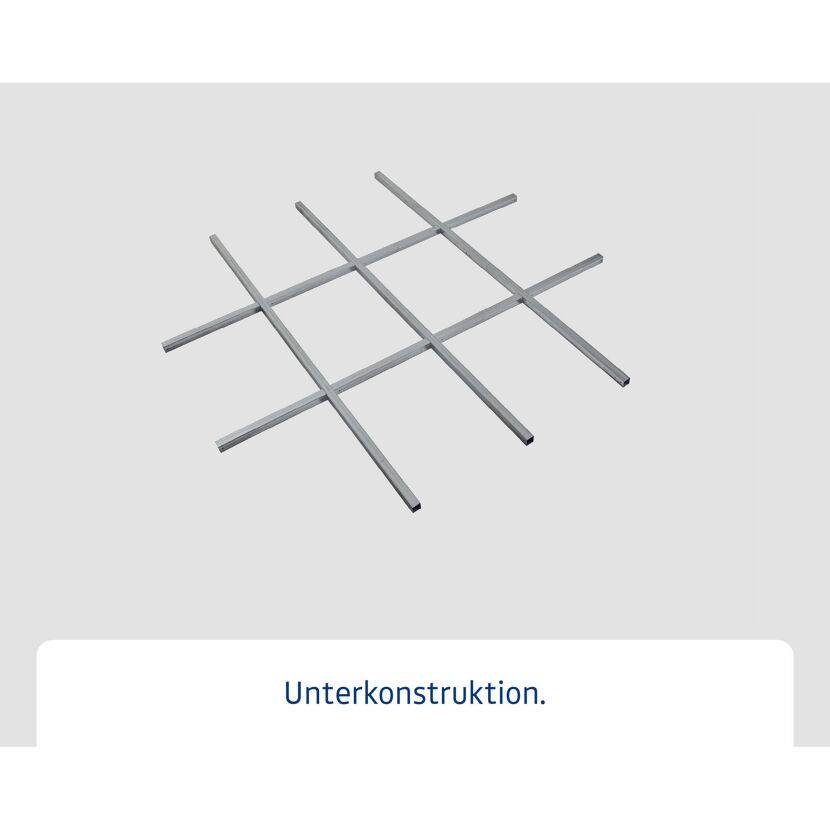 Metallene Unterkonstruktion