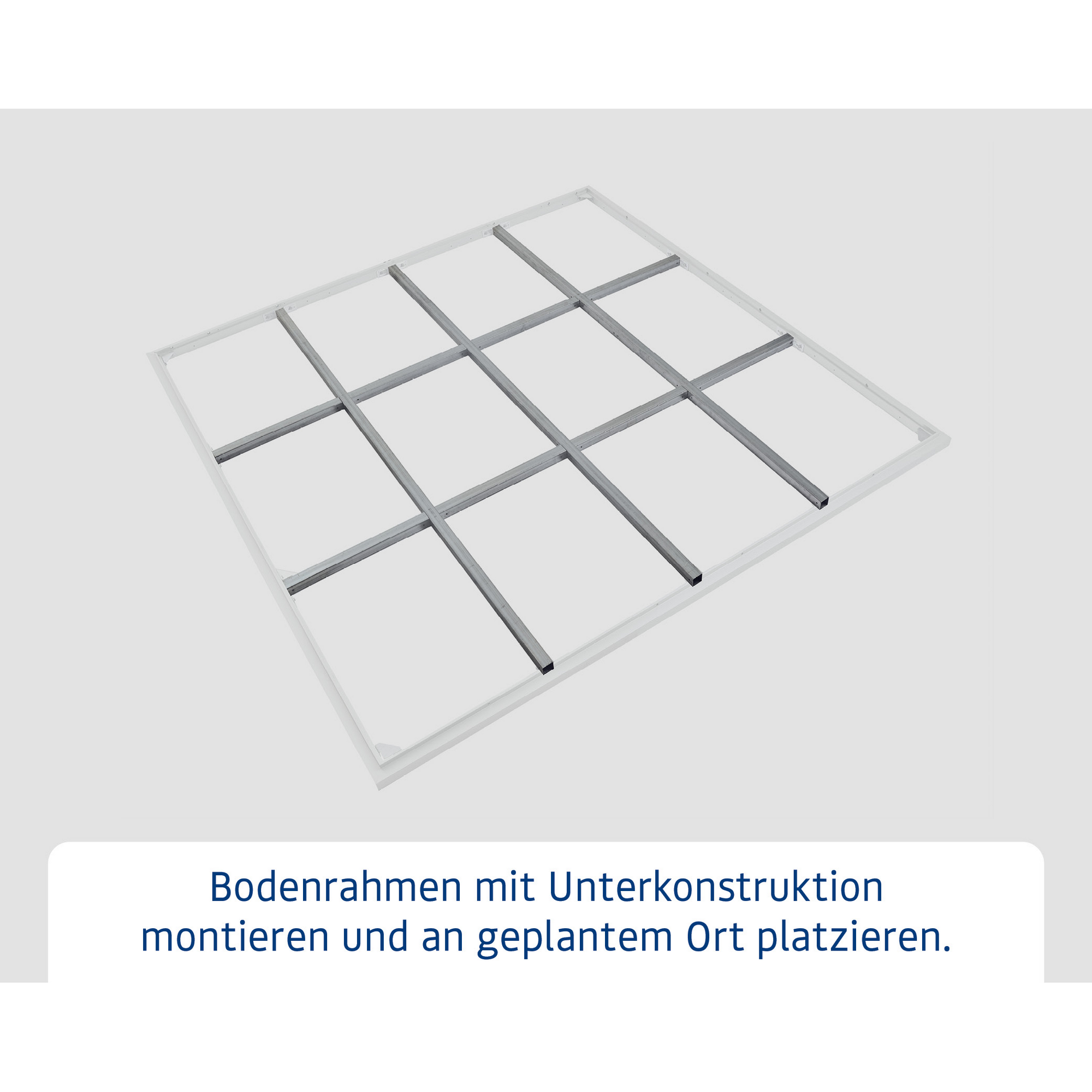 Schraubfundament für Gerätehaus Berry Typ 2, ohne Rahmen + product picture