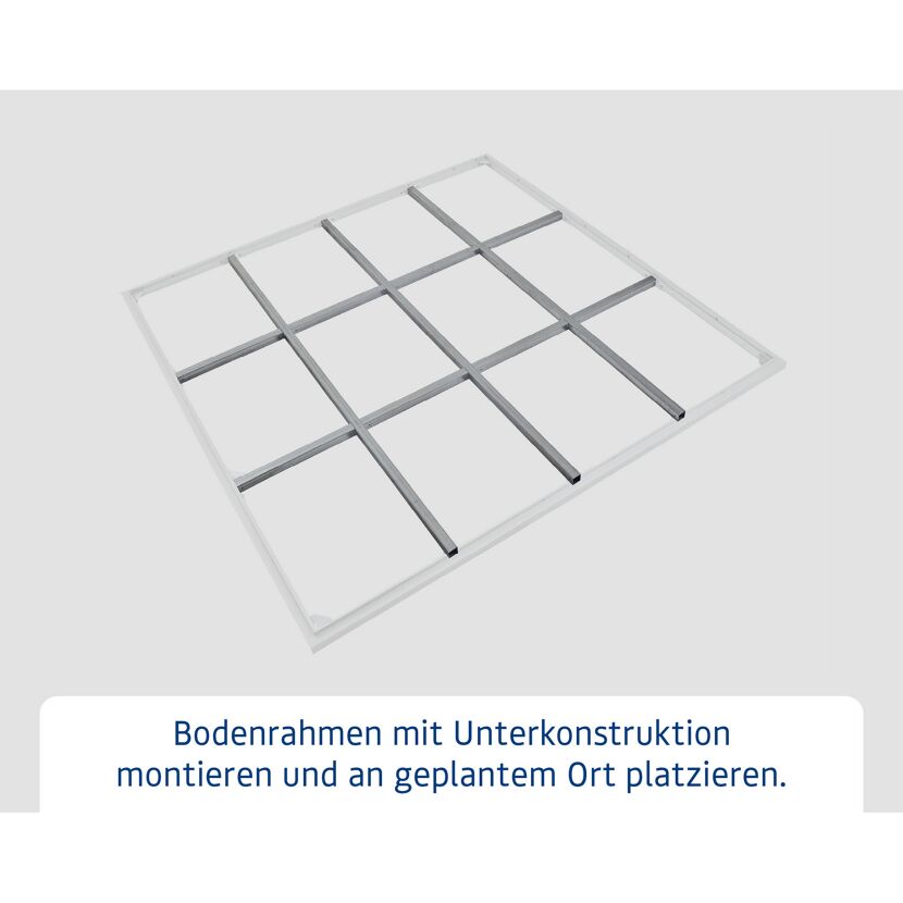 Schraubfundament für Gerätehaus Berry Typ 2, ohne Rahmen