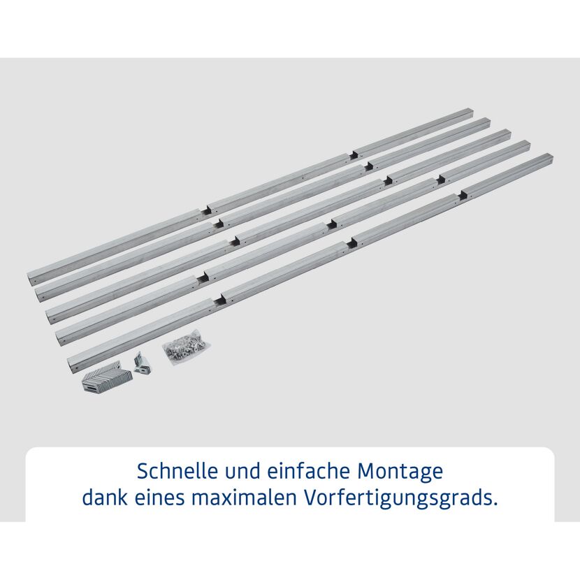 Metallprofile mit Schrauben