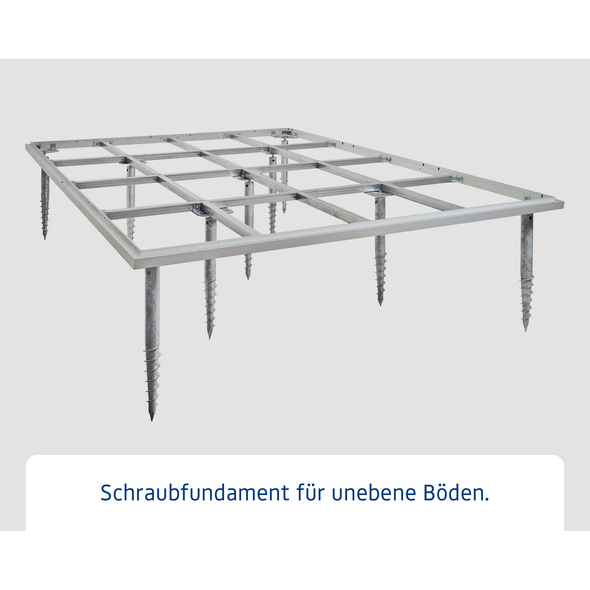 Schraubfundament für Gerätehaus Berry Typ 3, ohne Rahmen + product picture