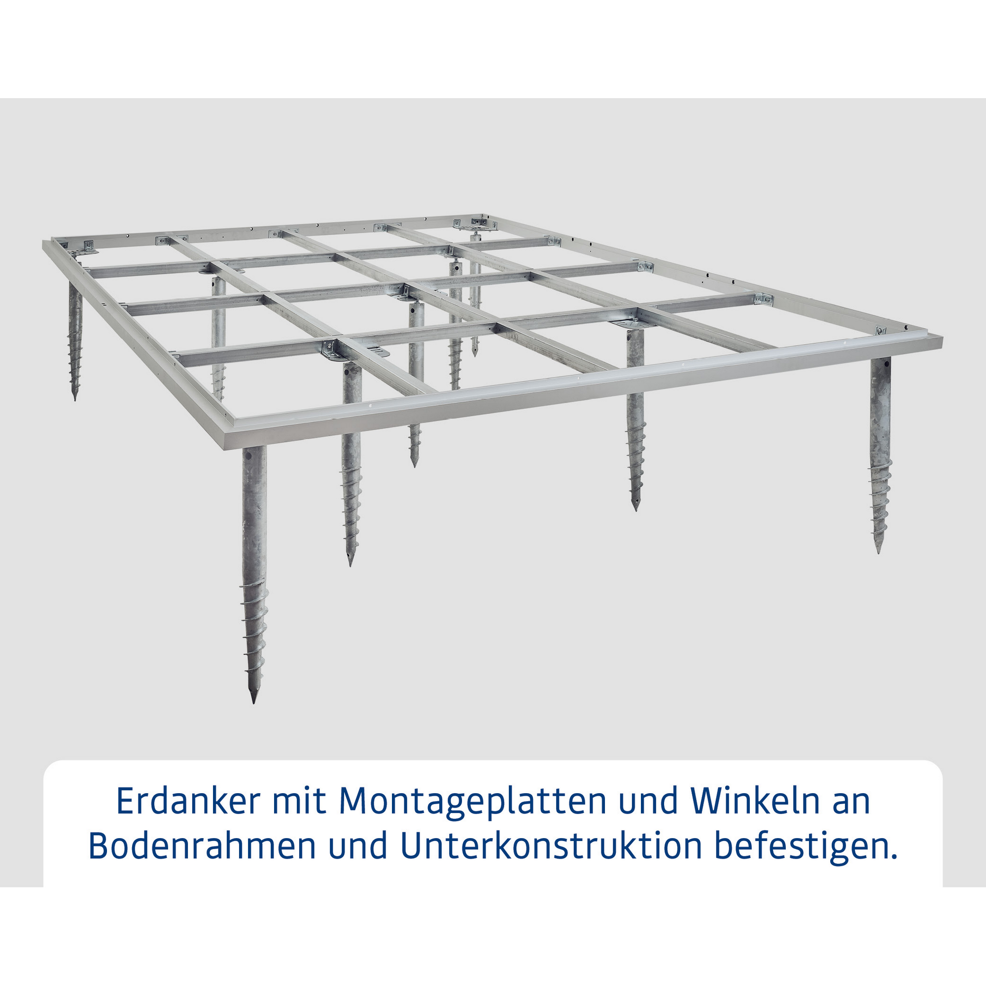 Schraubfundament für Gerätehaus Berry Typ 3, ohne Rahmen + product picture