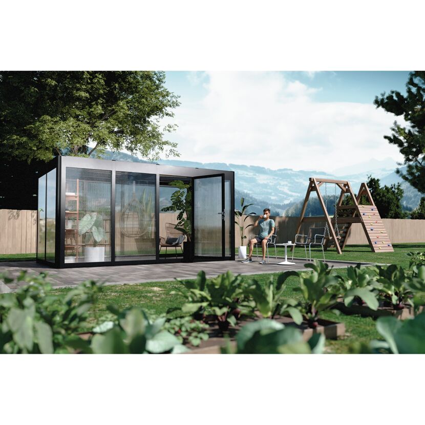 Gartenhaus SunGarden Select 4.2 anthrazit