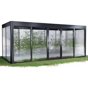 Gewächshaus 'SunGarden Select 5.2' 548 x 233 cm mit 10 mm Doppelstegplatten anthrazit-metallic