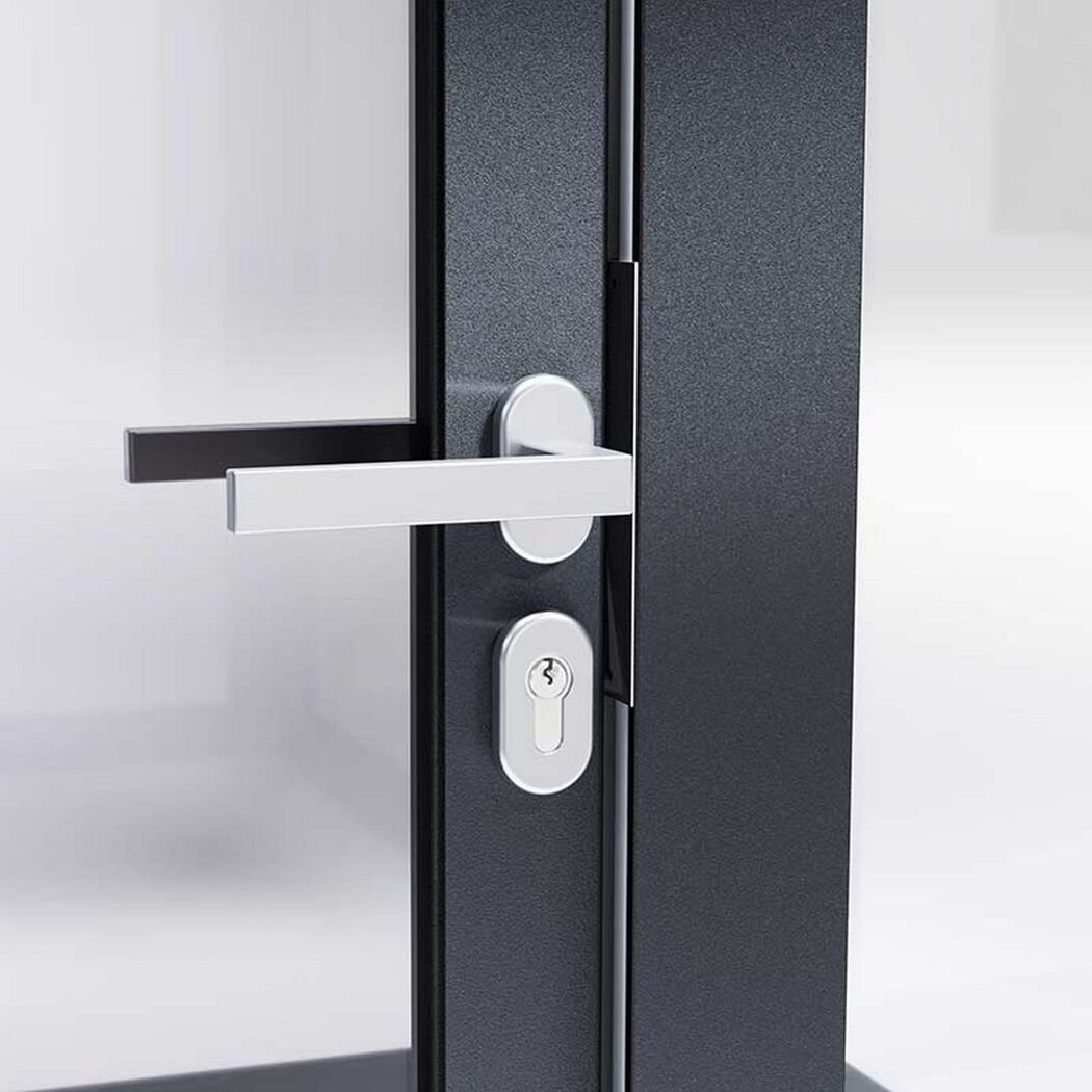 Gewächshaus 'SunGarden Select 5.2' 548 x 233 cm mit 10 mm Doppelstegplatten anthrazit-metallic